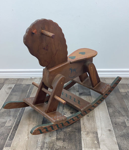 used Handcrafted Wooden Rocking Horse