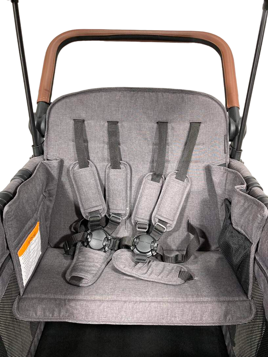 Wonderfold W4 Luxe Quad Stroller Wagon, 2022, Volcanic Black