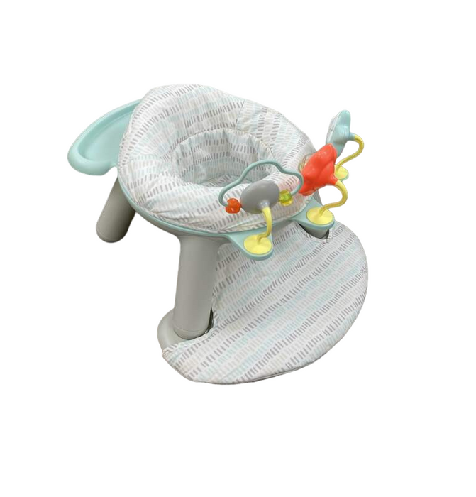 used Skip Hop 2-in-1 Sit-up Activity Baby Chair, Silver Cloud Lining