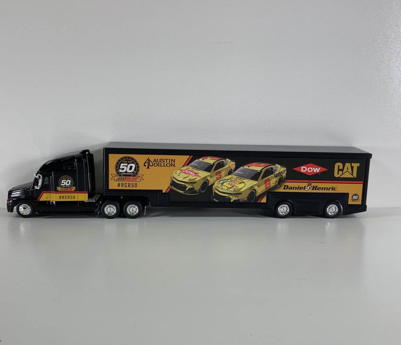 secondhand CAT NASCAR 50TH ANNIVERSARY DANIEL HEMRIC TEAM HAULER, DIECAST