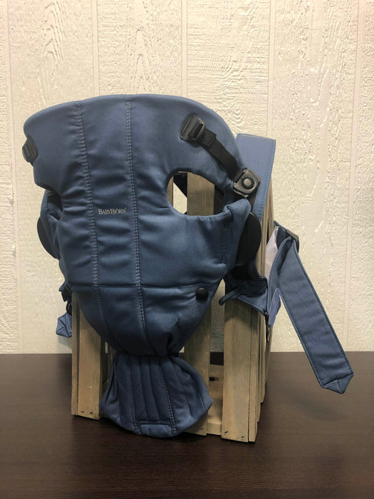 Shop BabyBjorn Baby Carrier Mini, Vintage Indigo, Cotton at GoodBuy Gear