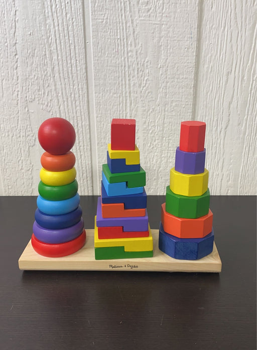 used Melissa & Doug Geometric Stacker