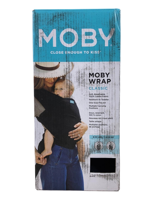 used Moby Wrap Baby Carrier, Black