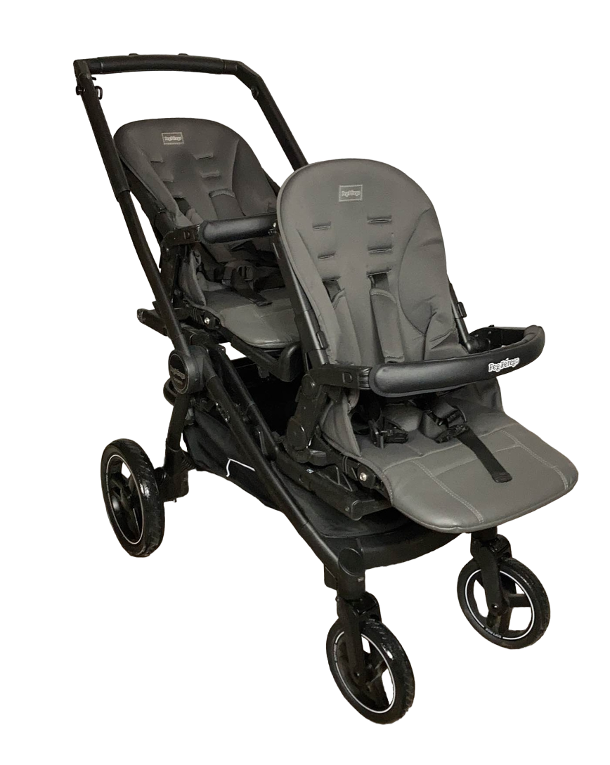 peg perego double stroller adapter Peg Perego Team Double Stroller, 2017, (Canopies Not Included)