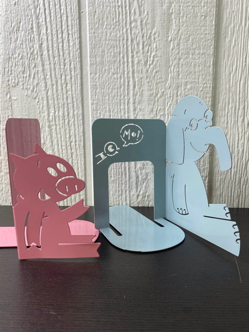 used YOTTOY Mo Willems Elephant & Piggie Metal Bookends