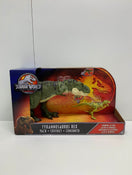 used Jurassic World Thrash N Throw Tyrannosaurus Rex Figure