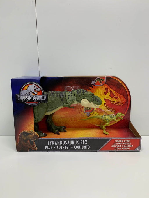 used Jurassic World Thrash N Throw Tyrannosaurus Rex Figure