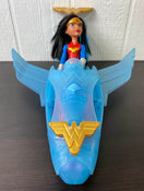 secondhand DC Super Hero Girls Wonder Woman Doll & Invisible Jet