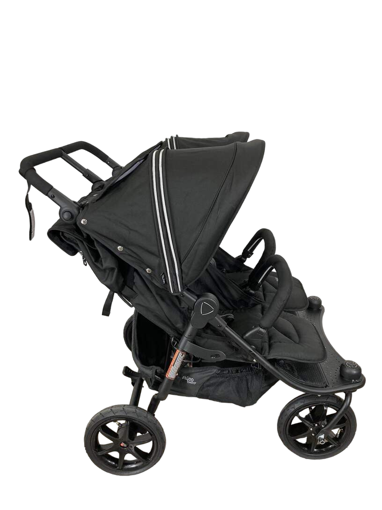 Valco Baby Tri Mode Duo X Double Stroller, 2022, Black Beauty