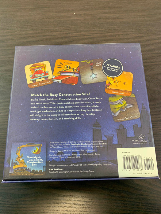 Shop Goodnight Construction Site Matching Game at GoodBuy Gear