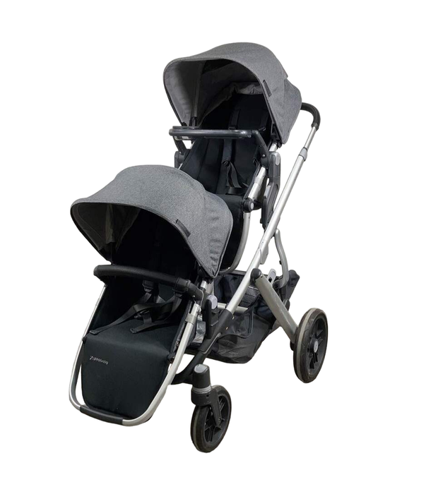 uppababy vista 2020 double UPPAbaby VISTA V2 Double Stroller, 2020, Jordan (Charcoal Melange)