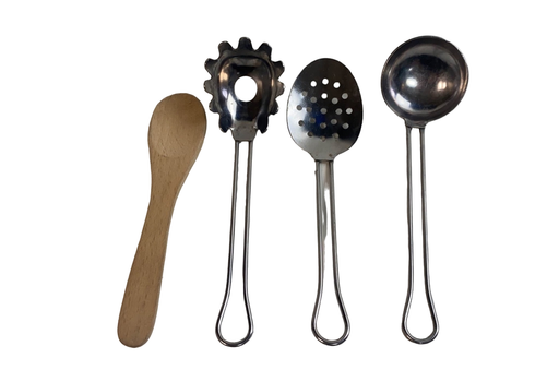 secondhand Melissa & Doug Stainless Steel Pots And Pans Pretend Play Kitchen Set