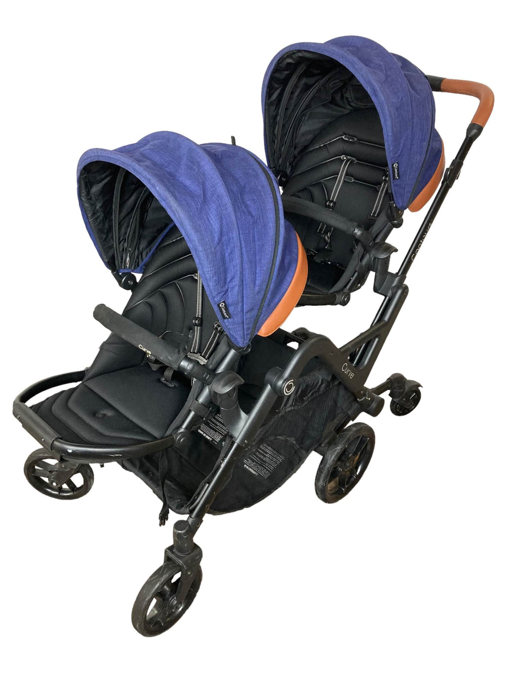 blue contours double stroller Contours Curve Double Stroller, 2018, Indigo Blue