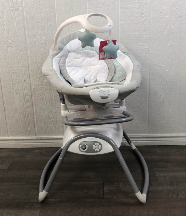 secondhand Graco Duet Glide Gliding Swing With Portable Rocker