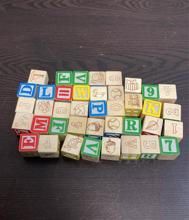 used Melissa & Doug Wooden Alphabet Blocks