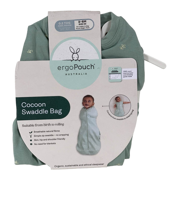 ErgoPouch Cocoon Swaddle Bag, 0.2 TOG, 3-6M, Sage