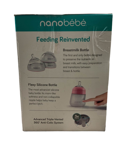 secondhand Nanobébé Complete Feeding Set, Pink