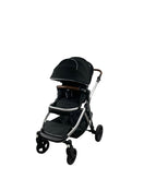 secondhand Mockingbird Single to Double Stroller, 2022, Silver with Penny Leather, Windowpane, Black