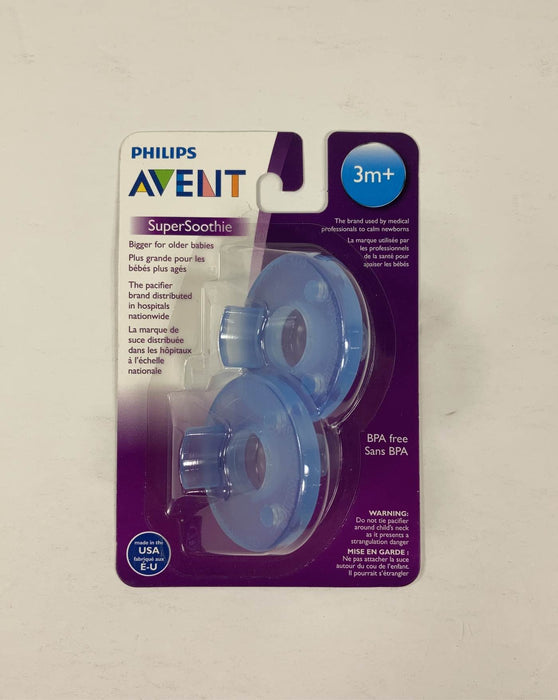 used Philips Avent Soothie Pacifiers, 3+ Months, 2-Pack, Blue