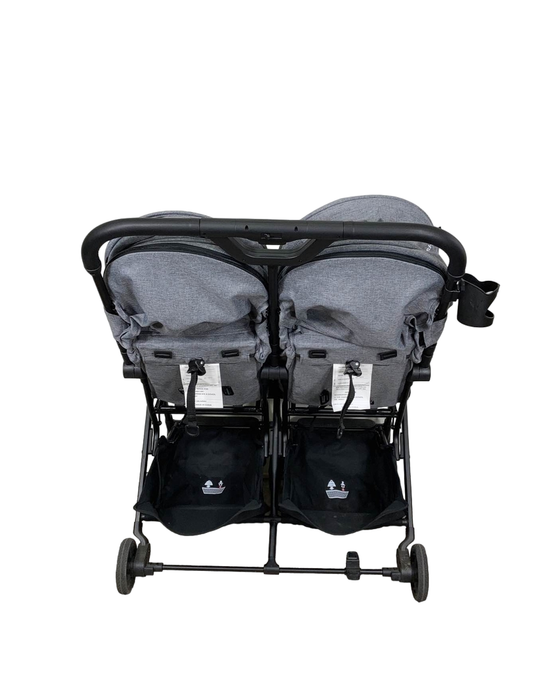 Shop Mompush Lithe Double Stroller, 2022, Grey at GoodBuy Gear