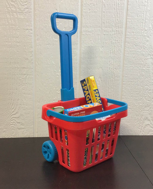 used Melissa & Doug Fill And Roll Grocery Basket Set