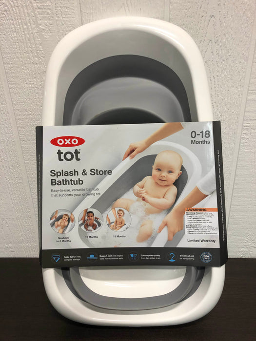 used OXO Tot Splash & Store Baby Bathtub