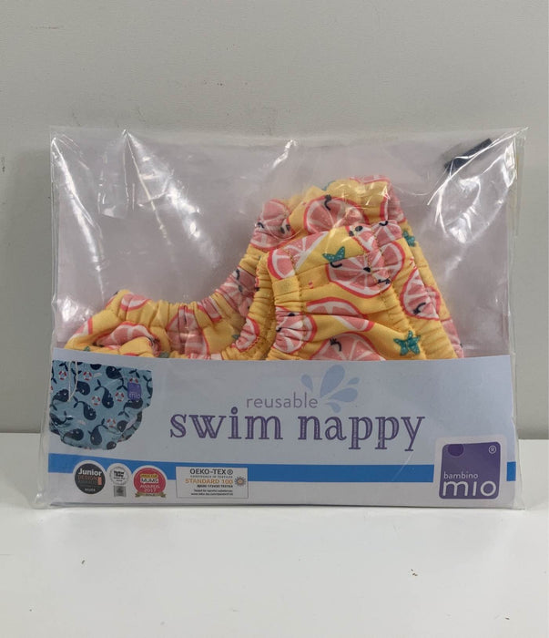 used Bambino Mio Swim Nappy, Small (up to 6 months), Cool Citrus