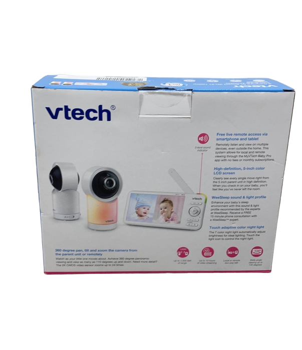 secondhand VTech 5” Smart Wi-Fi 1080p Pan & Tilt Monitor RM5766-2HD