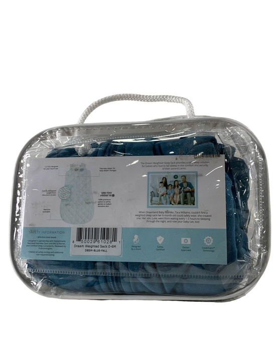 secondhand Dreamland Weighted Sleep Sack, 0-6 months, Ocean Blue