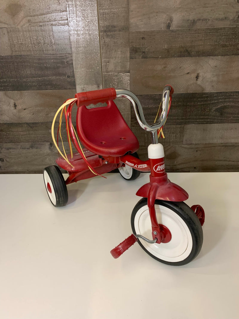 how to adjust seat on radio flyer fold 2 go trike