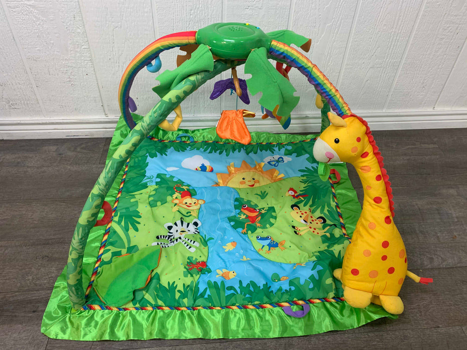 secondhand Fisher Price Rainforest Melodies and Lights Deluxe Gym