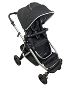 used Mockingbird Single to Double Stroller, 2022, Silver with Black Leather, Windowpane, Black