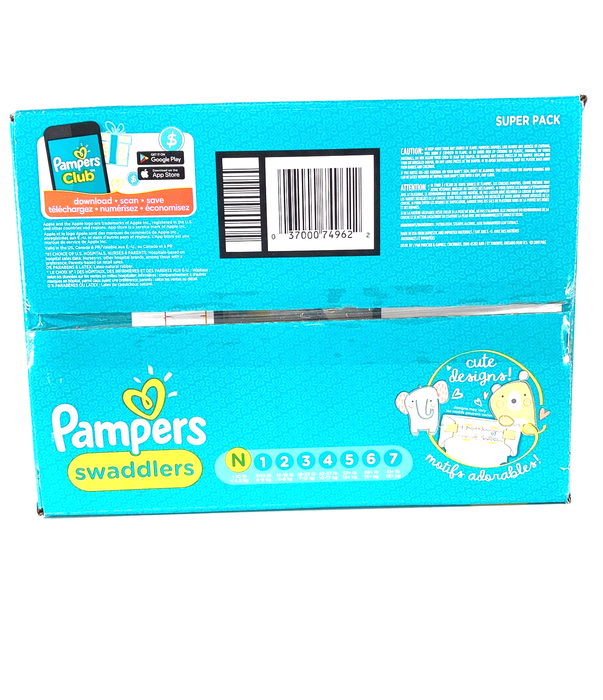 used Pampers Swaddlers Diapers