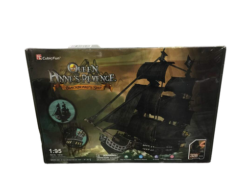 used CubicFun Queen Anne’s Revenge Pirate Ship 3D Puzzle