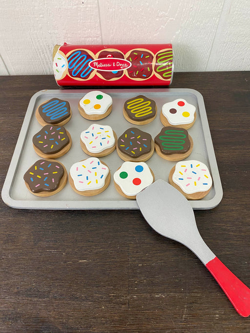 used Melissa & Doug Slice and Bake Wooden Cookie Play Food Set