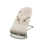 used BabyBjorn Bouncer Bliss, Light Gray Frame, Light Beige 3D Jersey