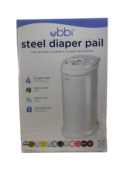 Shop Ubbi Diaper Pail, White at GoodBuy Gear