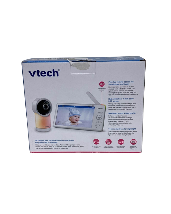 secondhand VTech 7” Smart WiFi 1080p Pan & Tilt Monitor