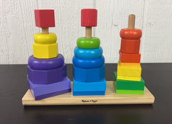 used Melissa & Doug Geometric Stacker