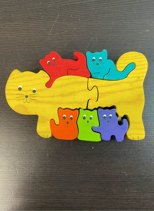 used Wooden Animal Blocks, -Handmade