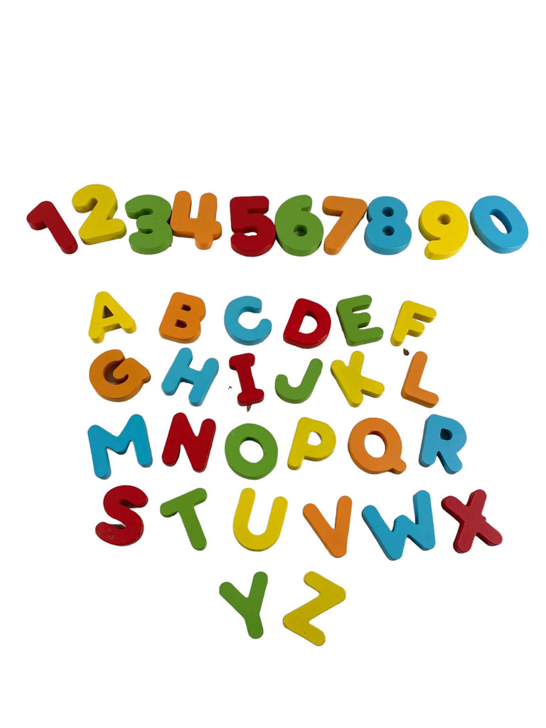 Chuckle And Roar ABC's & 123s Wood Puzzle Set