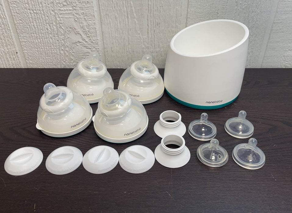 used Nanobébé Bottle Feeding Starter Set