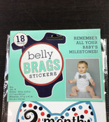 secondhand Schroeder and Tremayne Belly Brags Baby Milestone Stickers