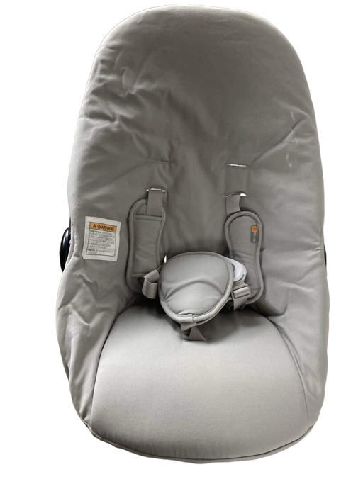 secondhand Bloom Coco Go 3-in-1 Bouncer, Cappuccino Wood, Frost Grey Organic