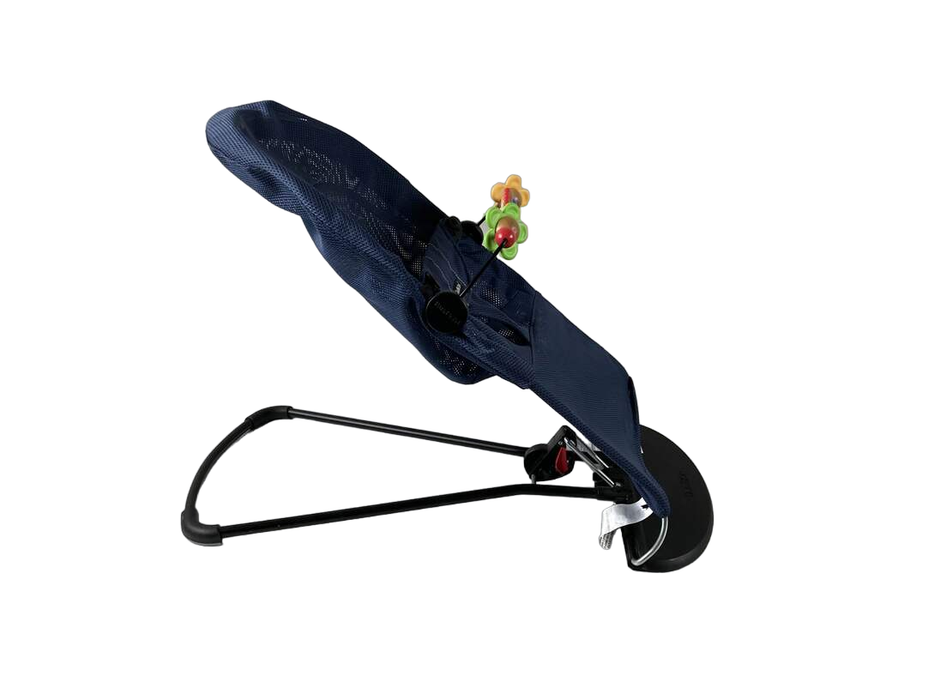 secondhand BabyBjorn Bouncer Balance, Navy, Black Frame