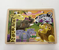 used Melissa & Doug 24-Piece Wooden Jigsaw Puzzle