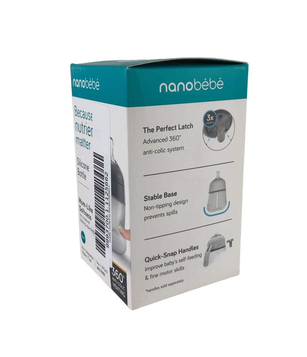 Shop Nanobébé Flexy Silicone Baby Bottle, 5oz, Single, Grey at GoodBuy Gear