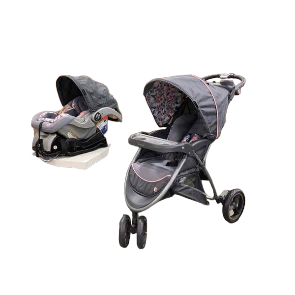 used Baby Trend Skyview Plus Travel System, 2023, Bluebell