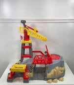 used American Plastic Toys Build And Play Colossal Construction Zone Vehicle Playset