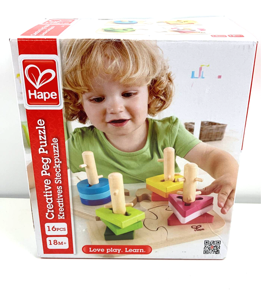 used Hape Creative Peg Puzzle